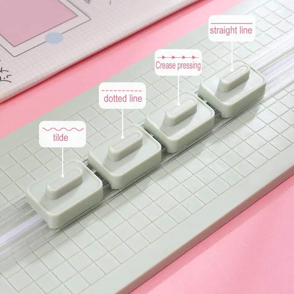 

Paper Cutters Double-Ended Orbitals Trimmer 4-in-1 Blades Mini Paper Trimmer Scrapbooking Tool For Precise Crafting DIY Projects