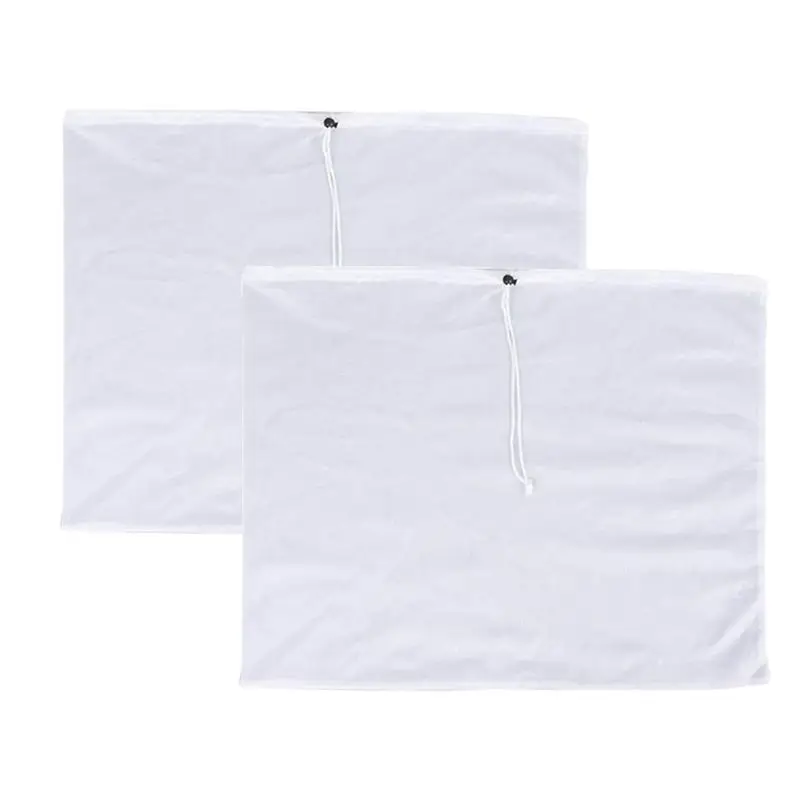 Y42A-4 Pack Brew Bags -Reusable Mesh Bag For Fruit Cider Grape Wine Press Drawstring Straining Brew In A Bag 38X42cm