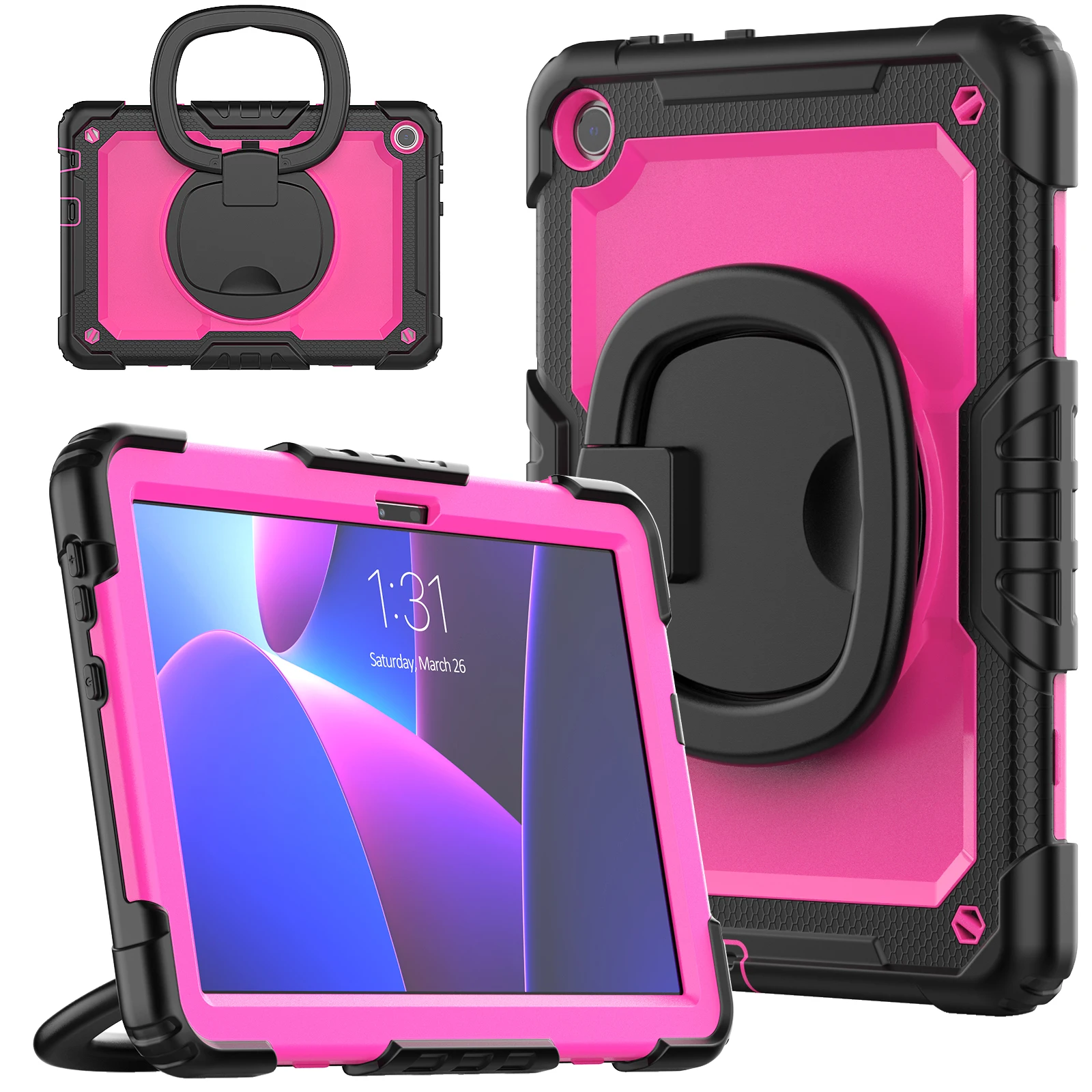 Handle Grip Case para Lenovo Tab, capa à prova de choque, TB-328XU, TB-328XU, 10.1 ", rotação de 360 graus, M10 Gen 3 3rd Gen, 2022