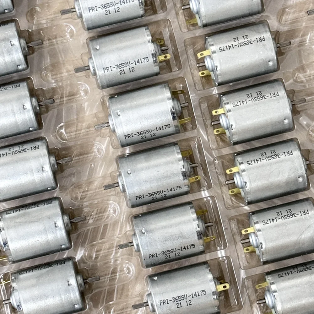 محرك بعمود مزدوج صغير مع فرشاة كربون ، آلة كنس ، مسدس هواء ساخن ، مكنسة روبوت ، DIY ، DC 6V ، 12V ، 24V ، RPM #6