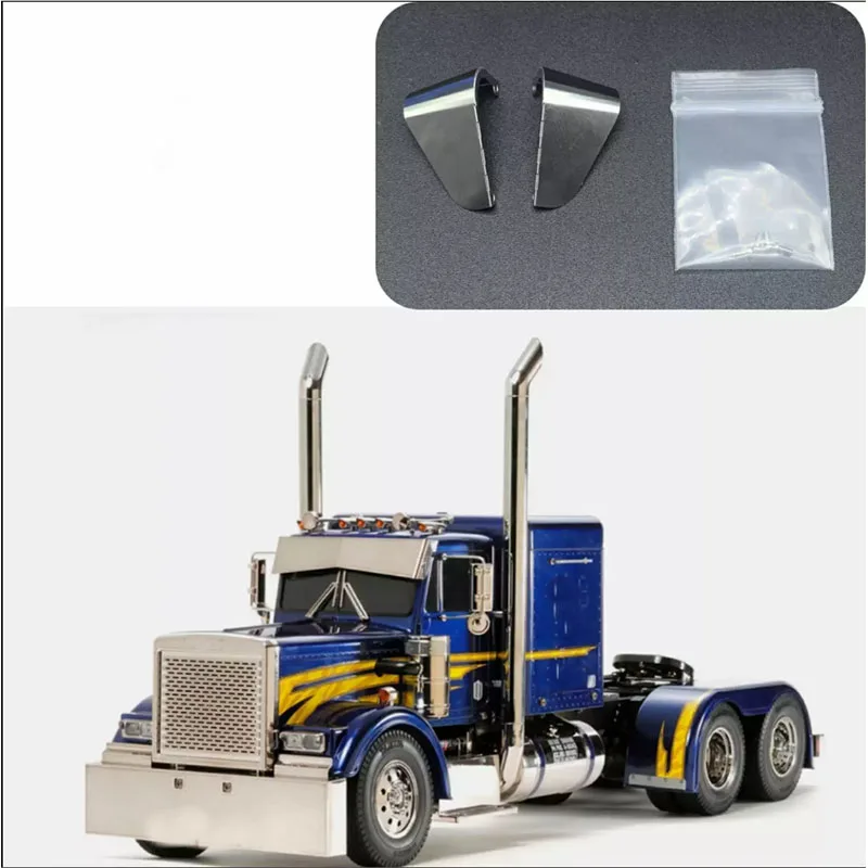 RC 1/14 LKW-Luftfilter-Windschutzscheibenschaufel für Tamiya Hydraulikbagger, Lader, Muldenkipper, für VOLVO Anhänger-Kipper DIY-Teile – Detail 2