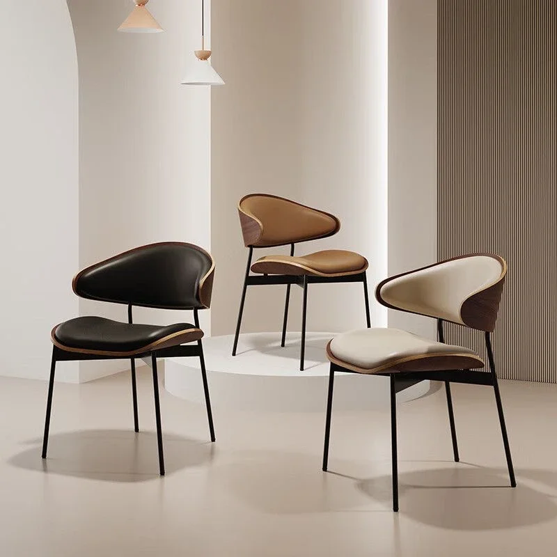 

2pc Nordic Modern Chair Simple Comfortable Minimal Elegant Chairs Dining Art Premium Sillas Para Comedor Chaise Salle A Manger