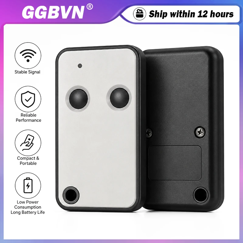 ROGER E80 TX52R 433.92MHz Garage / Gate Remote Control Duplicator Work With ROGER E80/TX52R/2 E80/TX54R/2 Command Transmitter