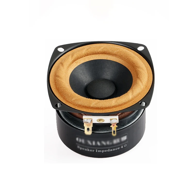 15W 3 Inches Round / Square Tweeter Speakers 4/8 Ohm HiFi Full-Range Speaker Cloth Edge for DIY Loudspeaker Box Audio Speaker