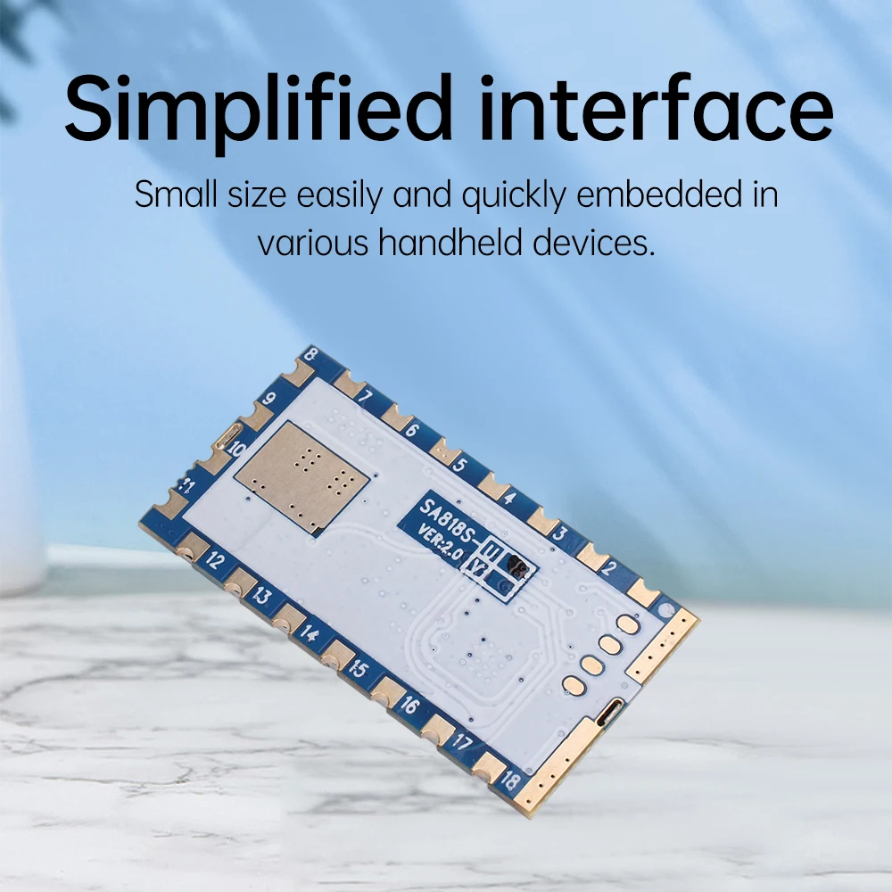 Professional Walkie Talkie Module SA818S Voice Transceiver Module Industrial Grade UHF 400-470MHz VHF 134-174MHz Wireless Module