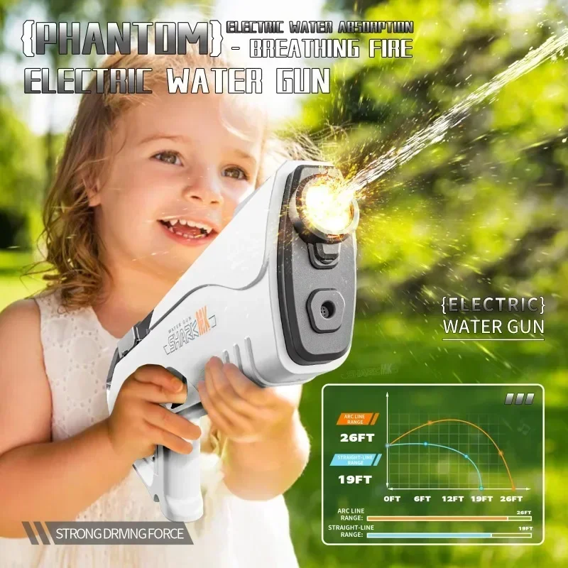 Simulated Firing Electric Water Gun Adults Children Shooting Game Automatic Water Absorb Water Blasters Summer Outdoor Kids Toys S6C034Bb0337F43Aa9D4775E09F8E3Dcce
