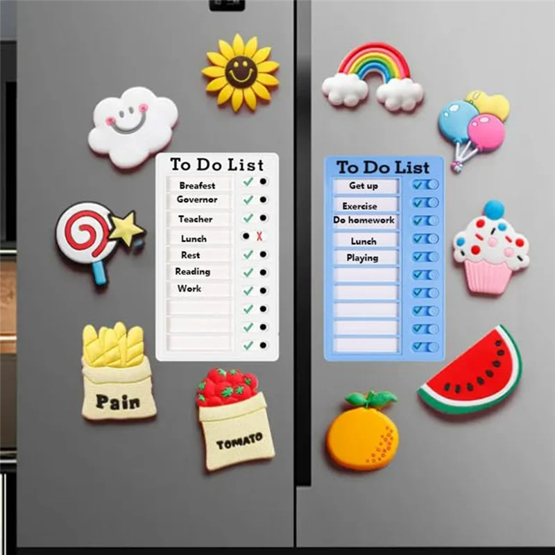 Upgraded 4Pcs Dry Erase Memo List Board Chore Chart RV List Board With 10 Dry Erase Paper