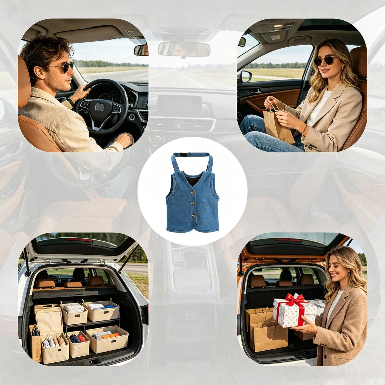 Taschentuchhalter für das Auto, Organizer für den Innenraum, Taschentuchhalter für den Rücksitz, für Fahrzeuge, Anhänger, Wohnmobil, Limousine