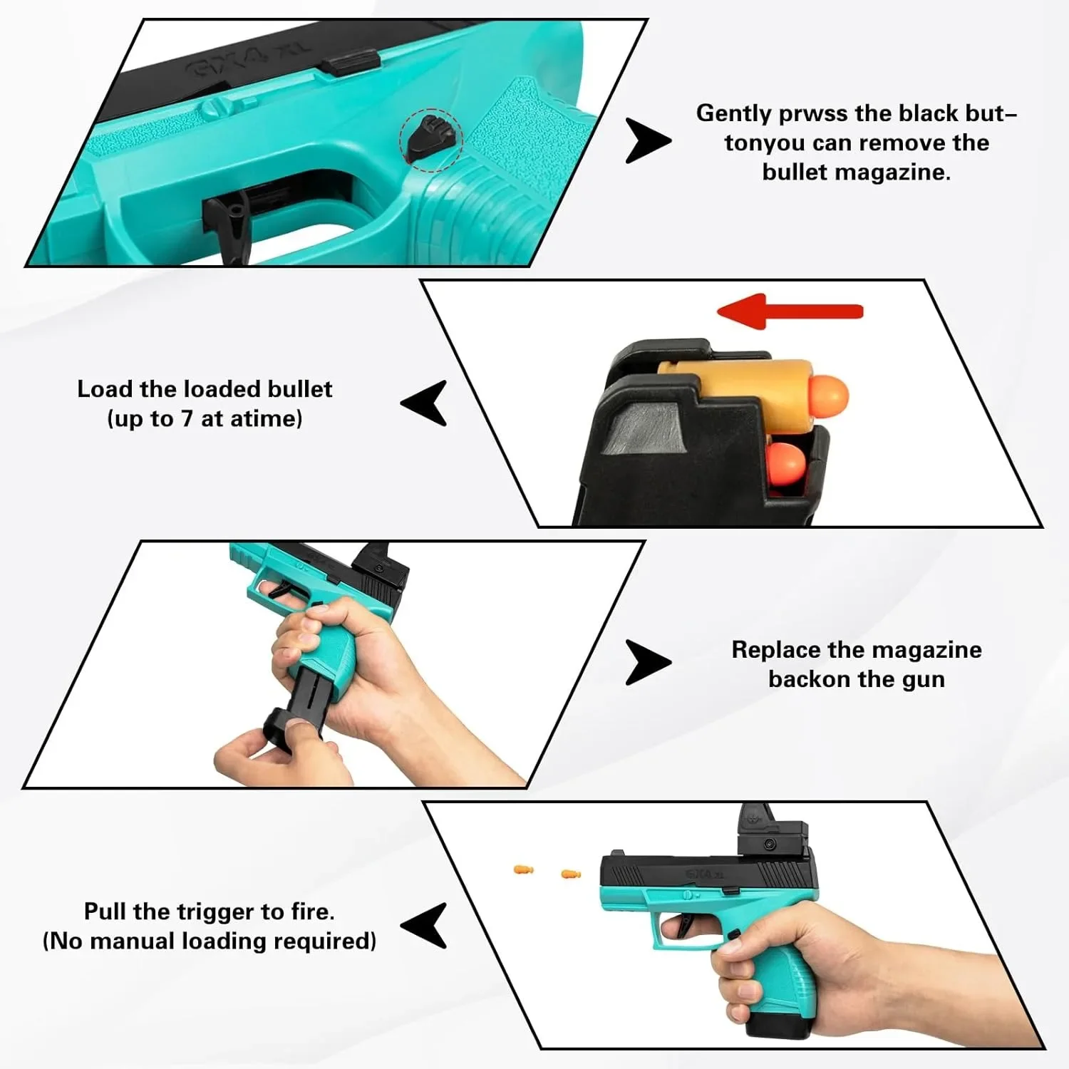 Edukacja Model pistoletu Mini Gx4 1911 pistolet zabawkowy ciągłe rzucanie nabojami miękka wyrzutnia pocisków BlowBack Airsoft mały pistolet