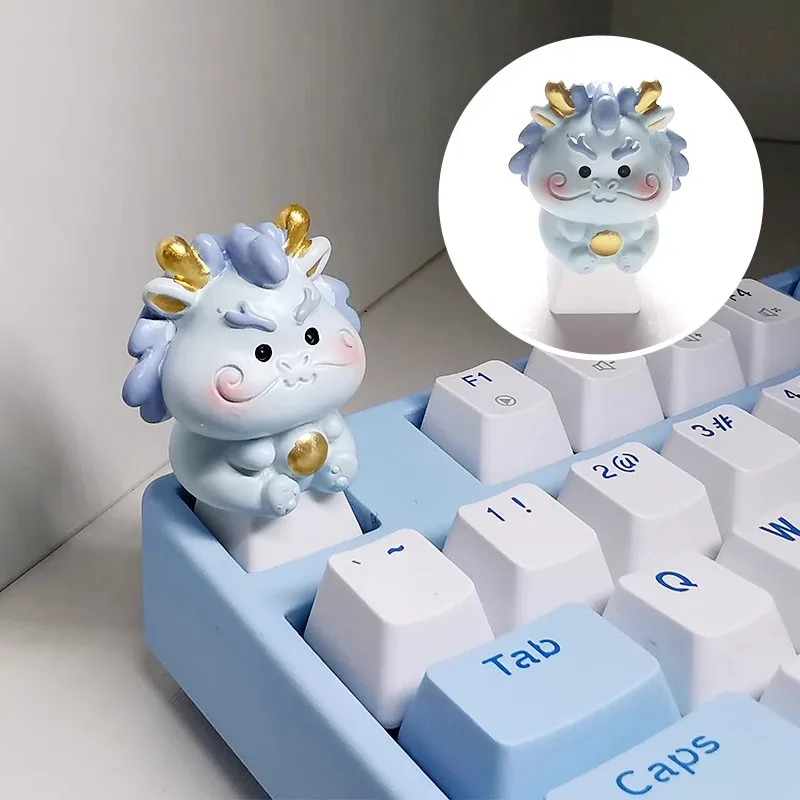 Cartoon Keycap Keycaps Gift Keyboard KeyCap  the twelve Chinese zodiac signs Personalized creative  keycap Suitable for MX  axis