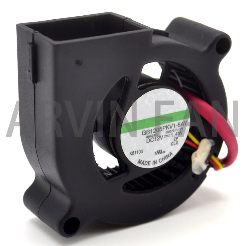 Ventilador de 50mm GB1205PKV1-8AY 5020 50X20mm 5CM Ventilador de projetor Ventilador de resfriamento 12V 1.4W Alarme RD Sinal