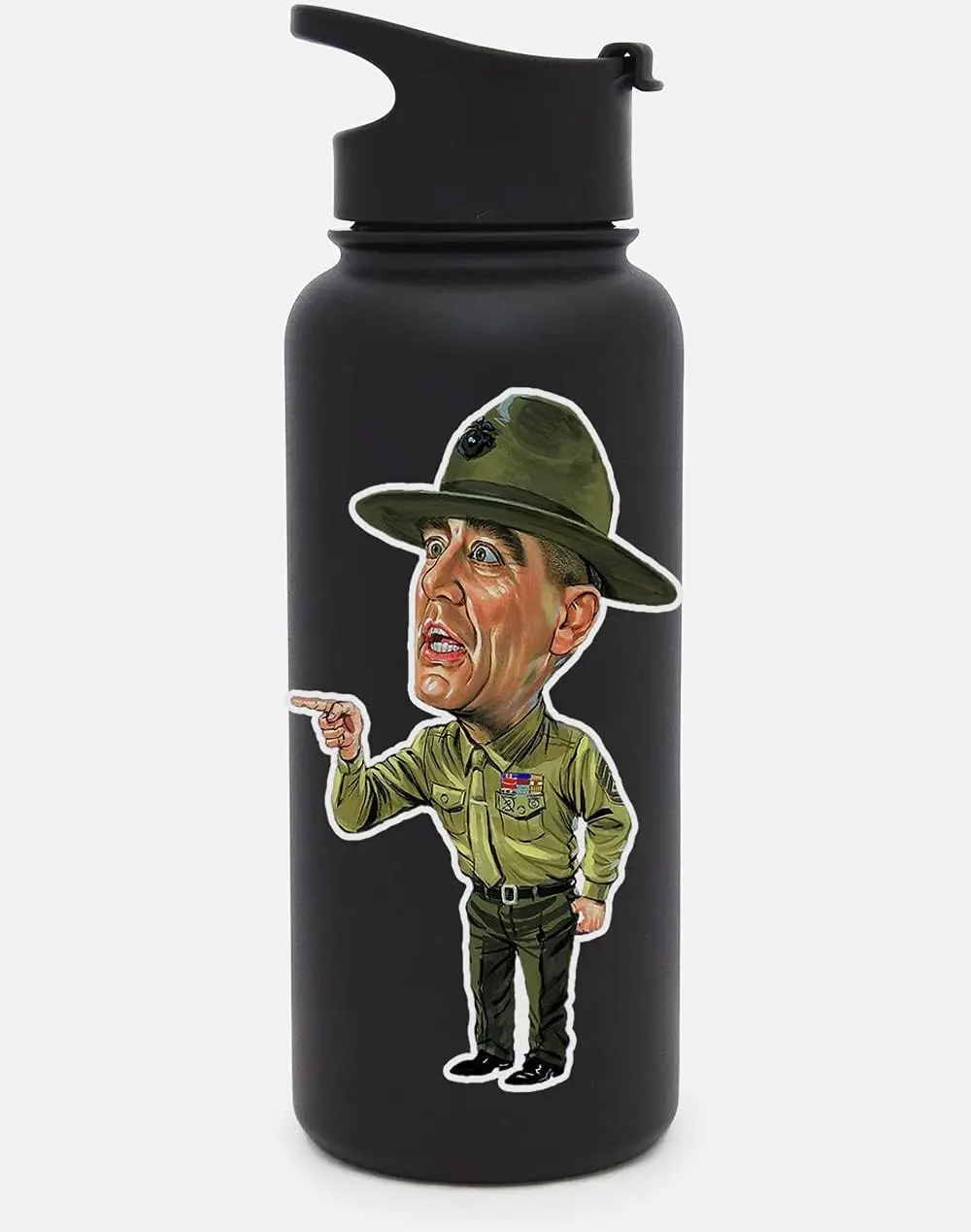 قطعة واحدة من الملصقات العسكرية المضحكة - ملصقات USMC لاصقة قوية مقاومة للماء - ملصق No Fade R Lee Ermey المستخدم #2