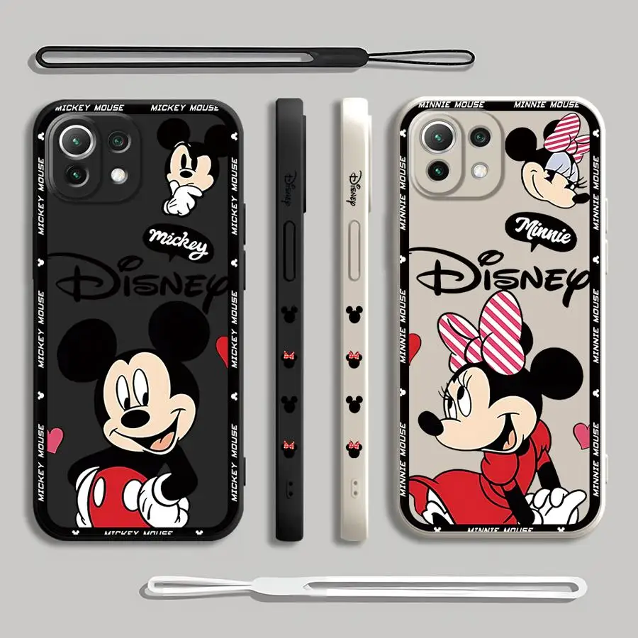 Disney Mickey Minnie Phone Case for Xiaomi Mi 11T 11 Lite 10T Pro Poco X4Pro X5Pro X3 NFC 13 12T 12 Lite Soft Cover