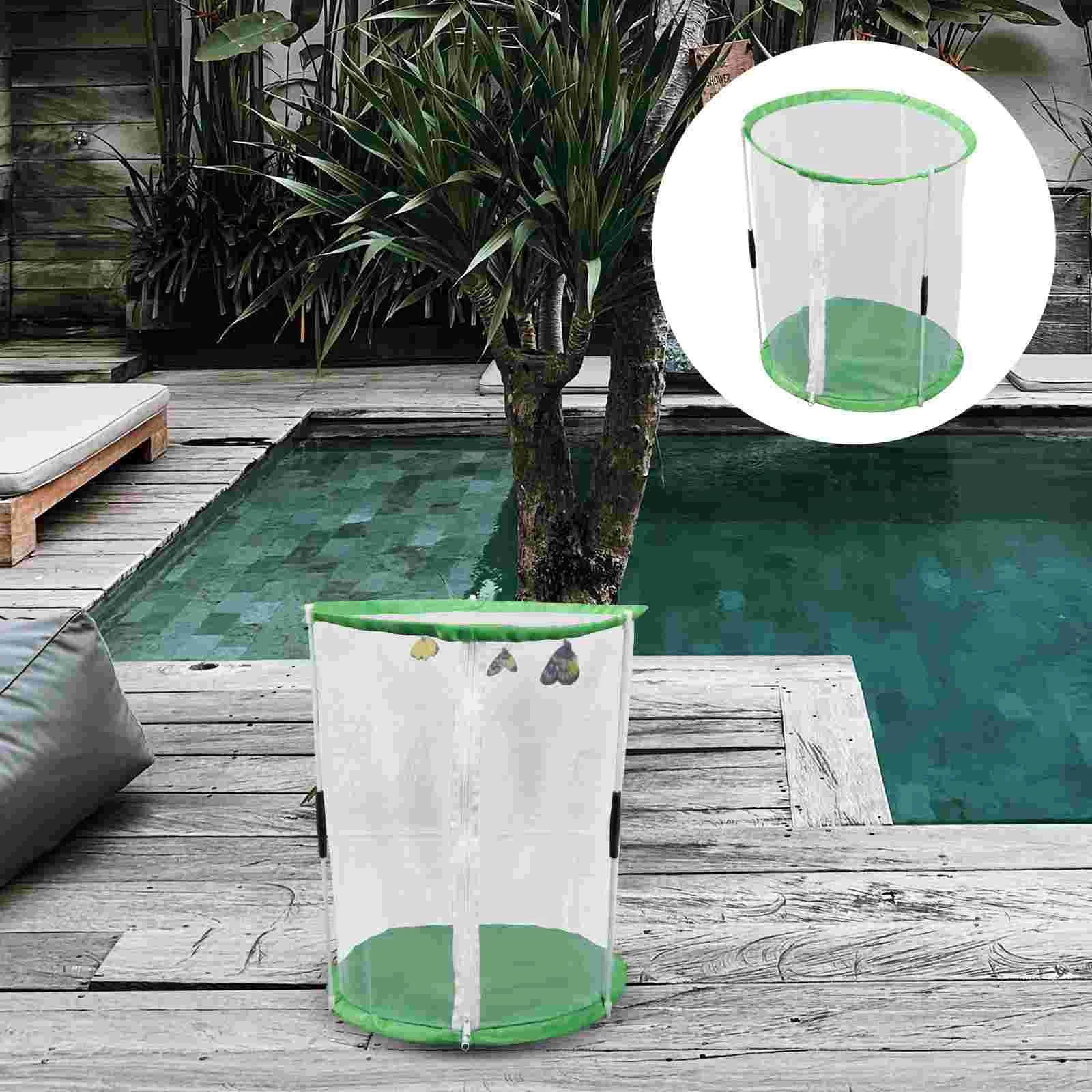 

1 Pc Insect Observation Cage Breathable Large Green Mesh Habitat for Kids Outdoor Exploration Lightweight Storage Tool