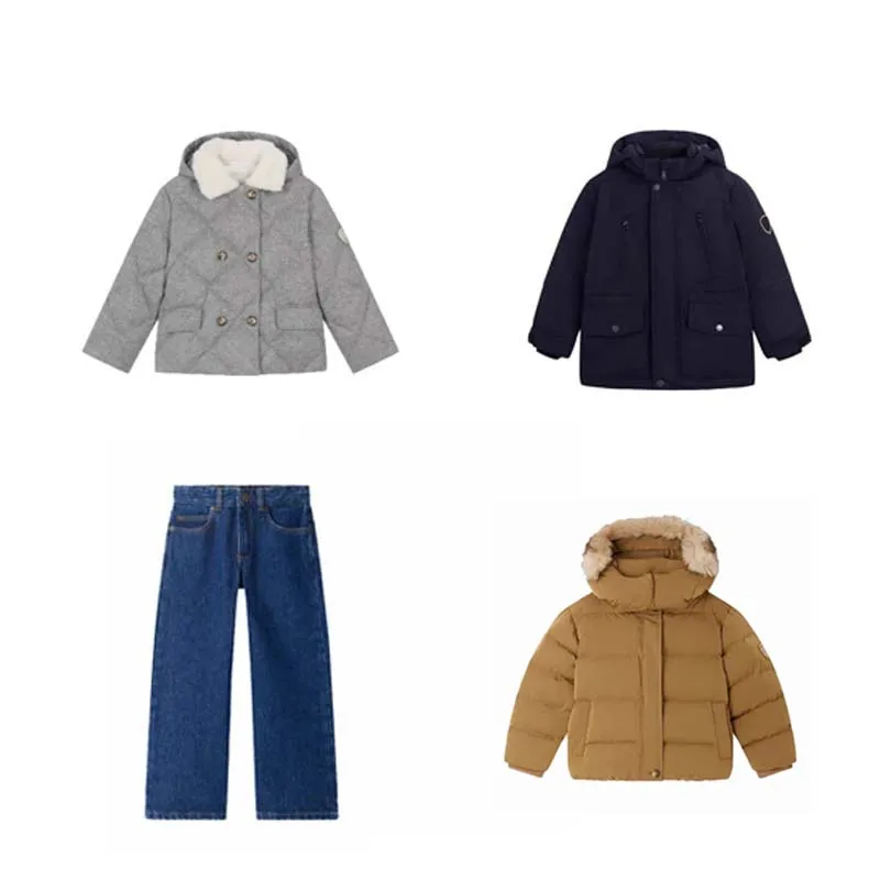 

In Stock 2025 Autumn Winter BP Baby Girls Windproof Thickened Warm Hooded Down Jacket Baby Boys Jackets Kids Boutique Clothes