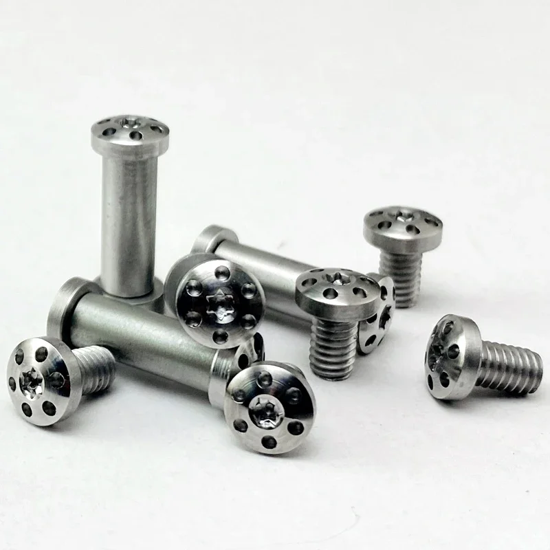 4 conjuntos de parafusos de faca dobrável reta 416 parafuso de aço inoxidável para diy faca lidar com material de fabricação t8 ameixa unhas tyseek ferramenta