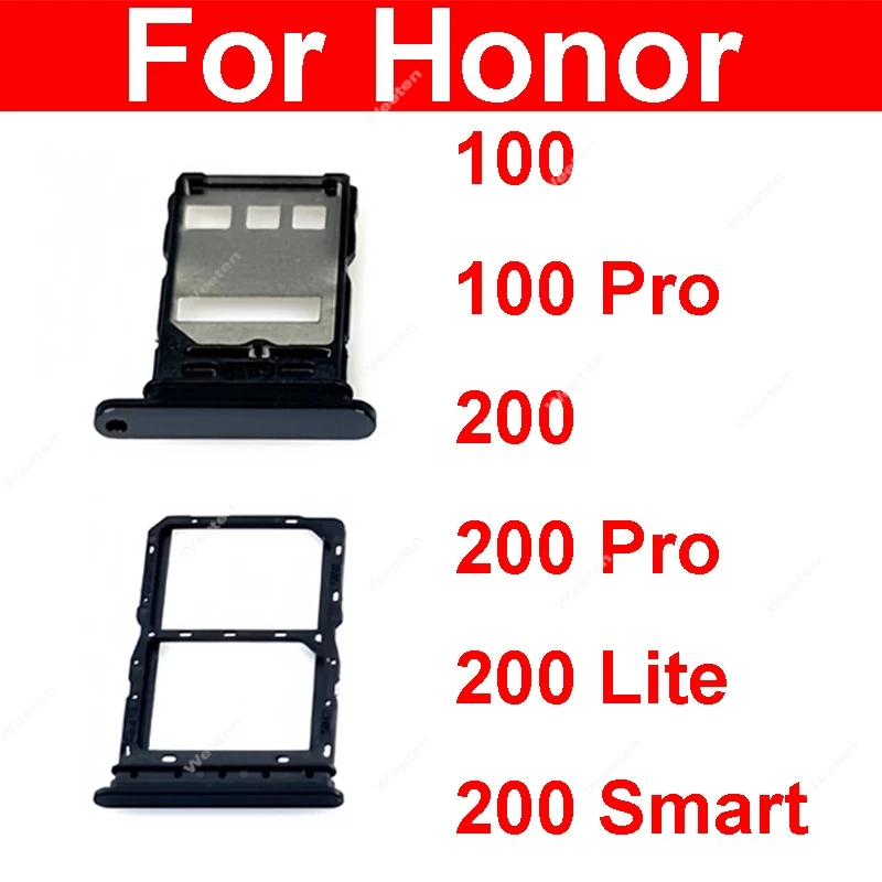 For Huawei Honor 100 200 Pro Lite Smart SIM Card Connector SIM Card Card Socket Reader Holder Slot Replacement Parts