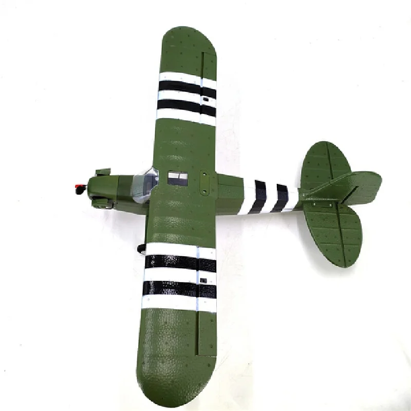 1: 16 modelo de controle remoto ii da guerra mundial j3, sem escova, quatro vias, seis eixos, asa fixa, aeronave, modelo de simulação militar, brinquedo