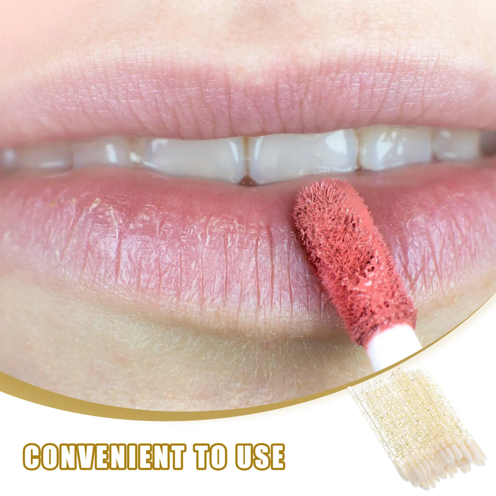100 pcs Lip Brush Disposable For Lipstick Balm Gloss Application Makeup Artists Beauty Tools Cosmetics