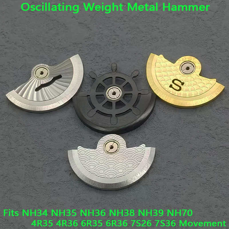 

NH35 NH36 Movement Rotos Fits NH38 NH39 4R35 7S26 NH35 NH36 Movement Pendulum Oscillating Weight Hammer Automatic Rotor Repair