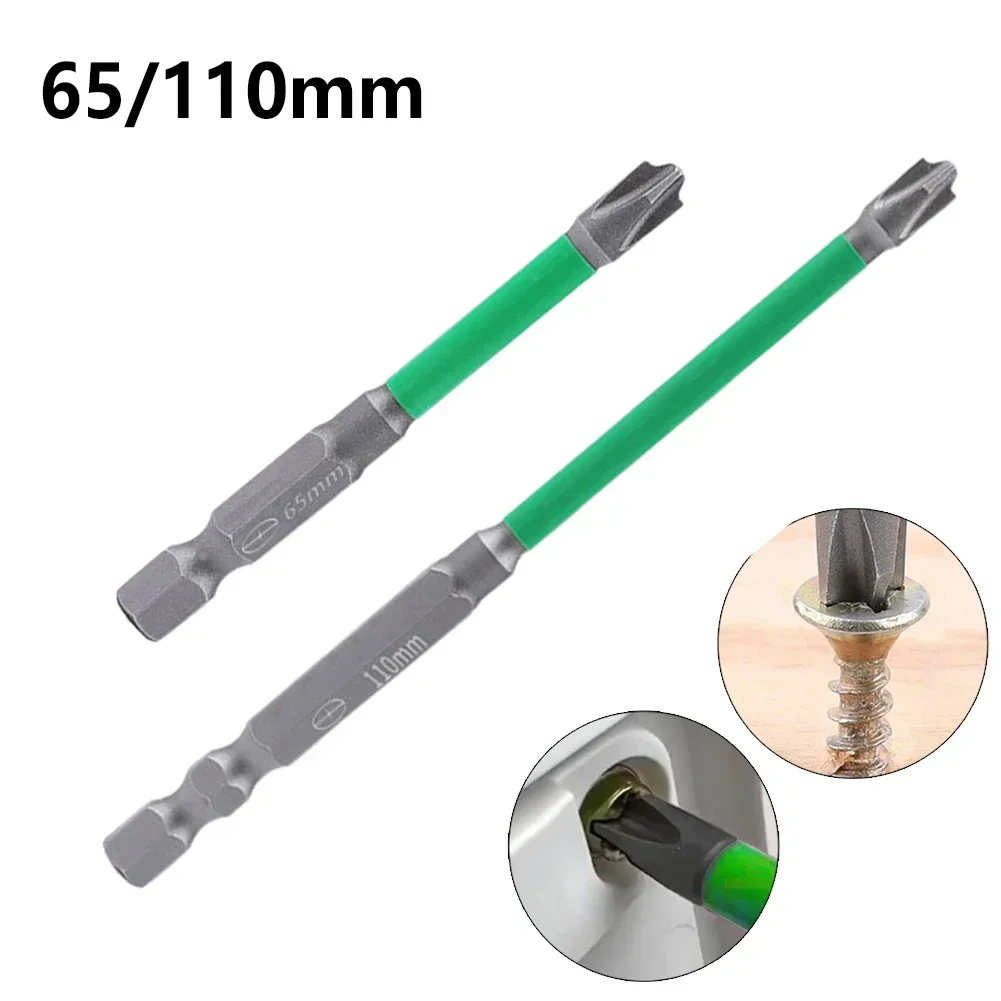 1Pc/2Pcs Electric Screwdrivers 1/4inches Hexagonal Tips Magnetic Special Slotted Cross Screwdriver Bit Nutdrivers FPH2 Hand Tool