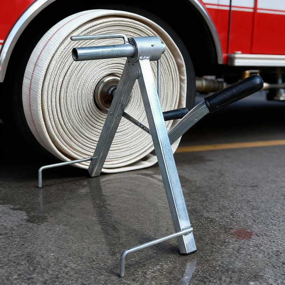 

Portable Hose Reel Machine Manual Fire Hose Winder Foldable Agricultural Water Hose Artifact Winding Rack