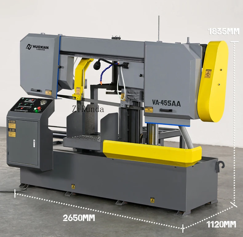 Fully automatic metal sawing machine, zero cutting high-speed double column water saw machine