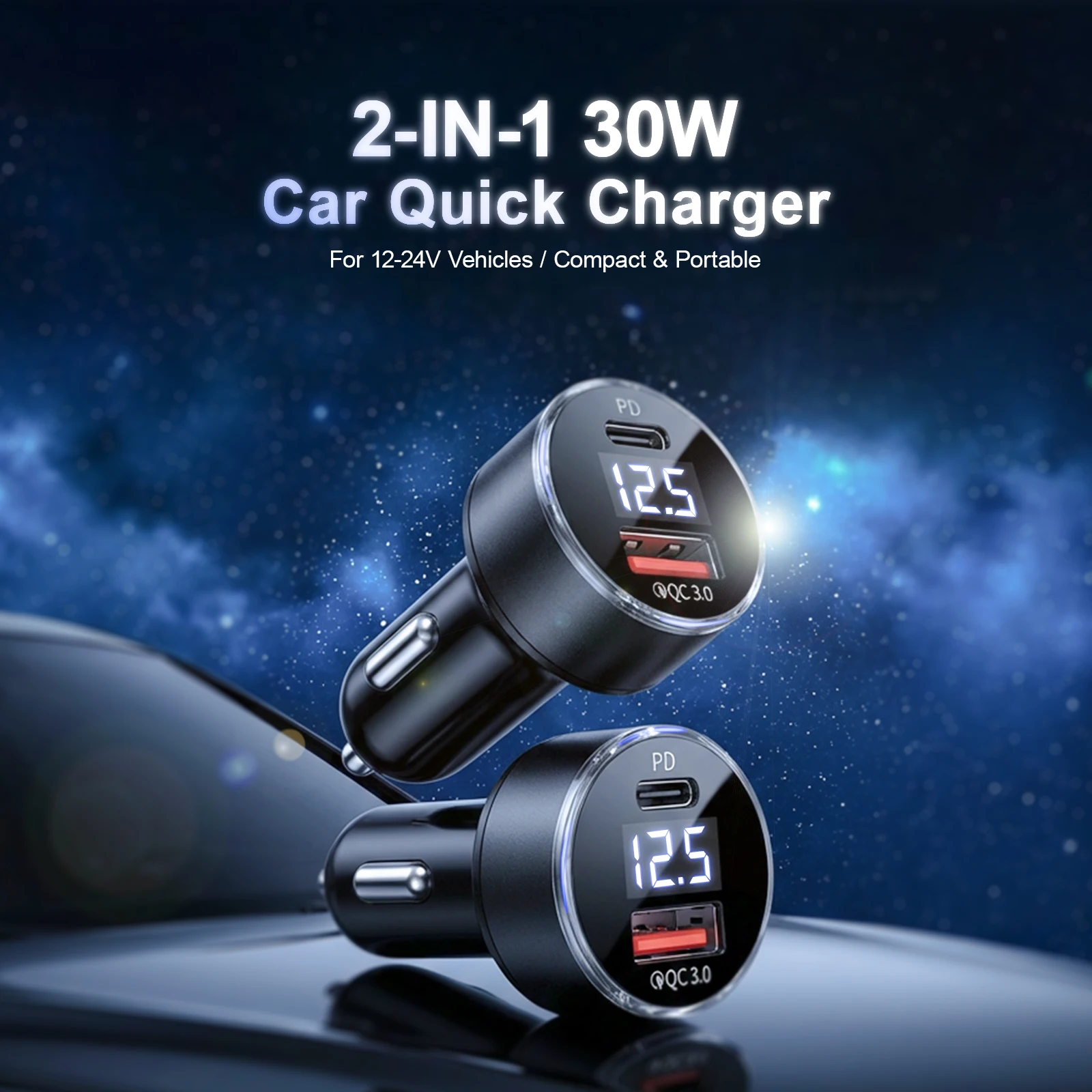 Pd 30W Dual Usb Car…