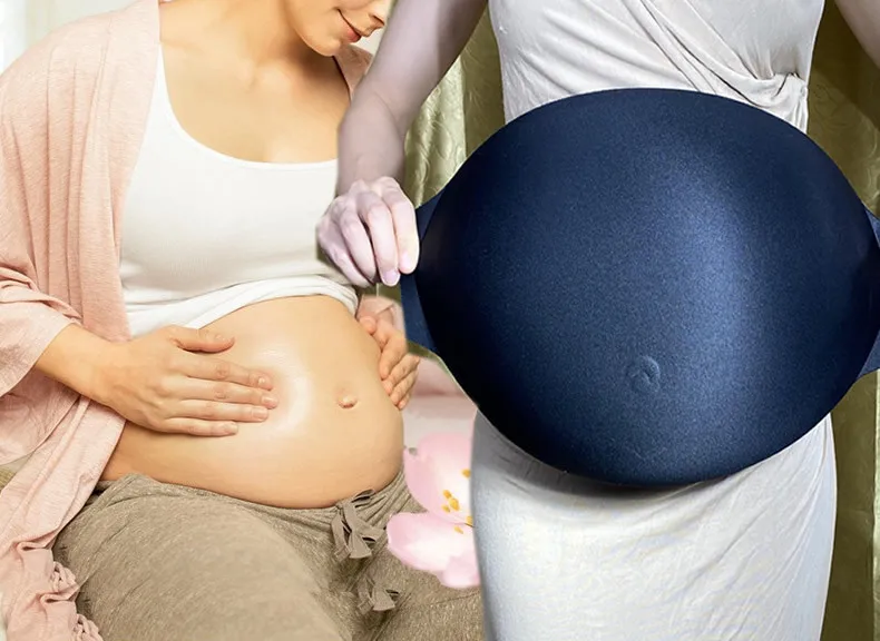 Belly button pregnant women fake belly stage performance props fake pregnancy cotton breathable lightweight sponge fake belly