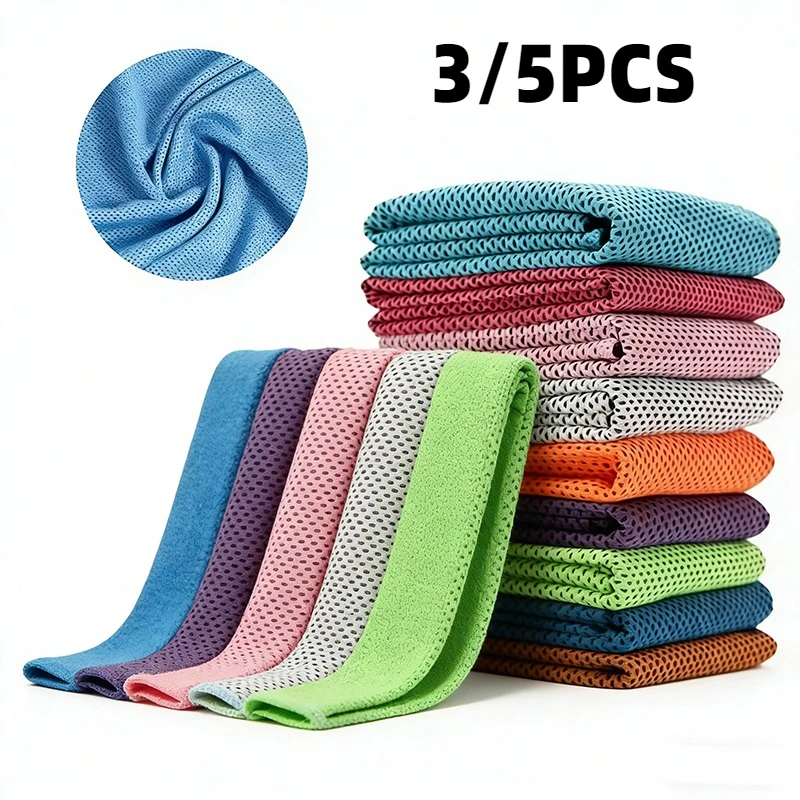 3/5PCS Quick Dry Super Absorbent Camping Towel Fitness Swimming Yoga Beach Quick Drying Polyester Fiber Towels