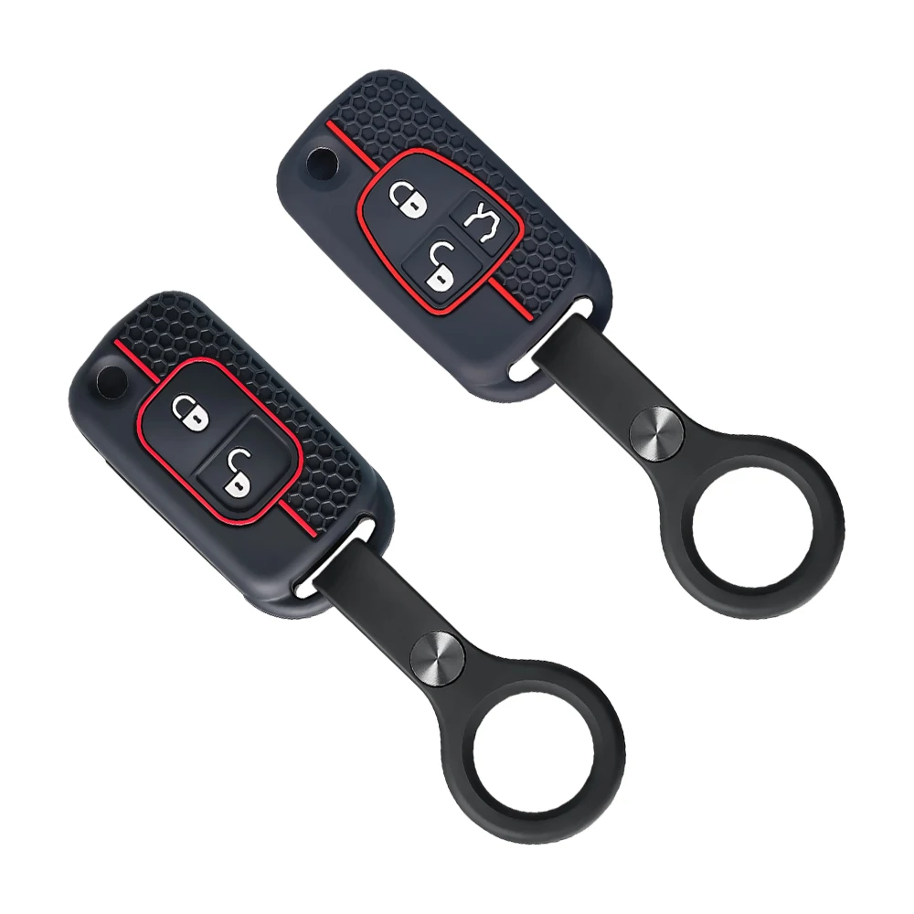 Silicone Cover Key Case Remote Shell for Mercedes Benz W163 W168 A170 W140 ML320 S280 SLK for Dodge Sprinter Holder Keychain Cap