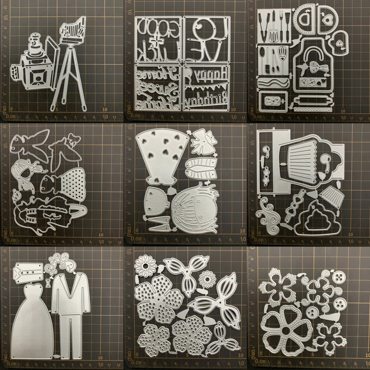 9 kinds Camera Girl Apron Metal Cutting Dies Stencils For DIY Scrapbooking Decorative Embossing Handcraft Die CutsTemplate