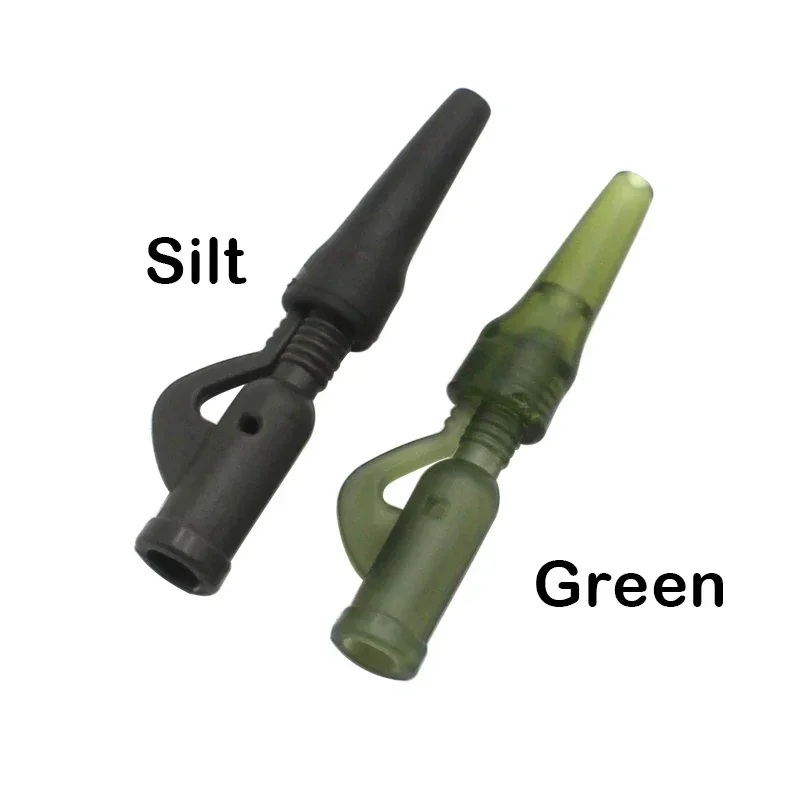 鯉釣りアクセサリー、もつれ防止スリーブ、鉛ウェイトクリップ、qcリング、魚用具用スイベル、40個