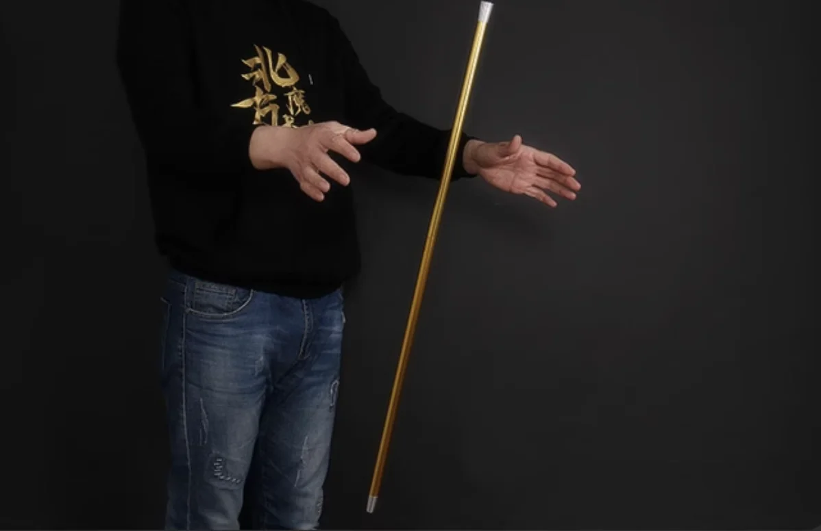 Dancing Cane Stick Aluminum Alloy Stage Magic Tricks Magia Magie Magicians Prop Accessory Magic Wand Illusion Gimmick