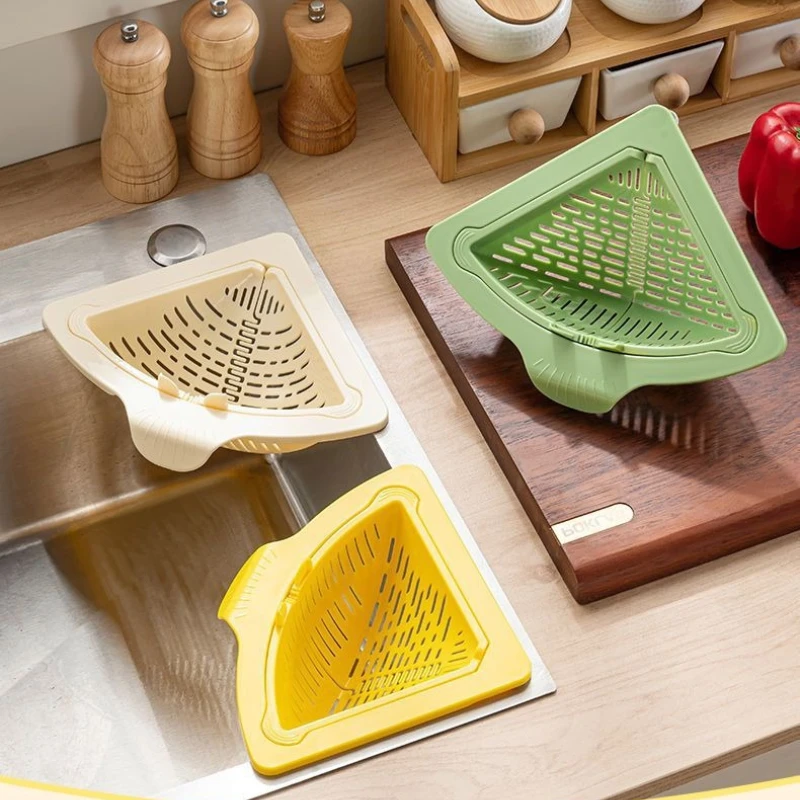 

1/2PC Separate Anti-leak Sink Drain Basket Filter Quickly Detachable Openable Bottom Cover Kitchen Sink Filter Strainer Magnetic