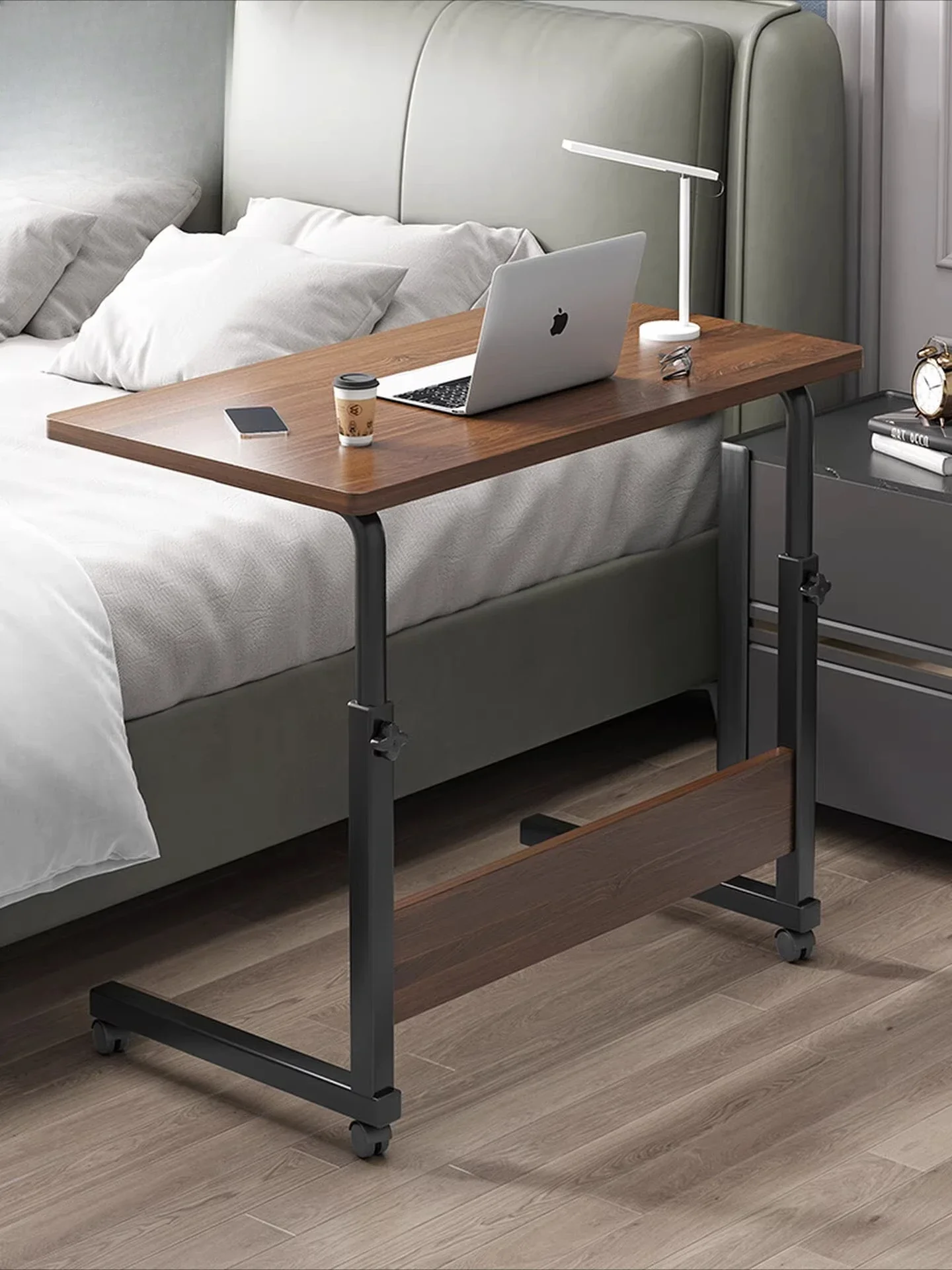 Bedside table Movable lifting small Student dormitory study Writing Household desk Bedroom computer