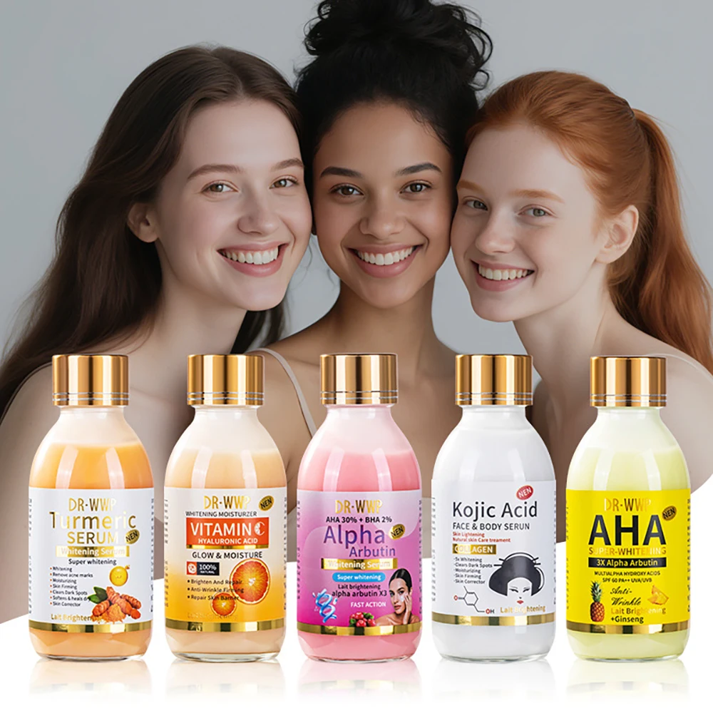 

Vitamin C AHA Essence Original liquid Face Serum Brightning Moisturizing Turmeric Repairing Anti Aging Lifting Facial Skincare