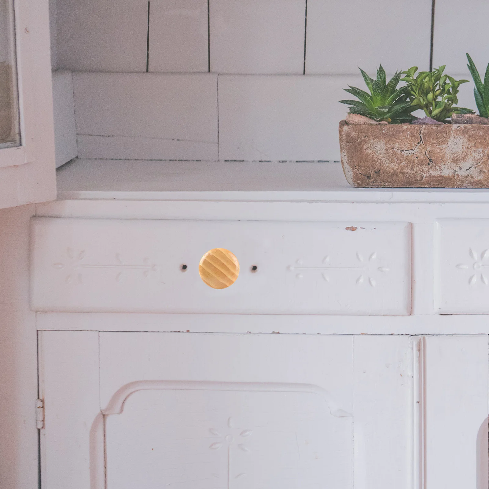 

4 шт., аксессуары для мебельных ручек из деревянного сплава, круглые ручки, прочный, нержавеющий, уникальный дизайн, замена ручки комода для гардероба