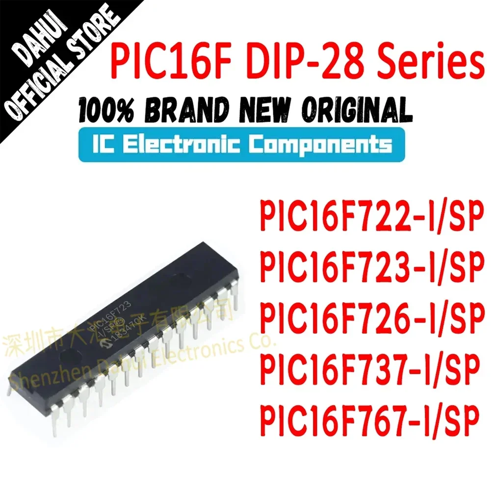 

PIC16F722-I/SP PIC16F723 PIC16F726 PIC16F737 PIC16F767 PIC16F PIC16 PIC IC MCU Chip DIP-28 Quality Brand New