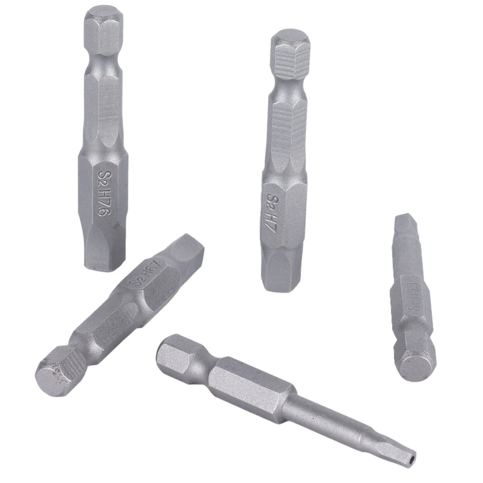 5Pcs Pentagonal Screwdriver Bit With Hole 1/4\'\' Shank Hex Wrench Magnetic Socket Hand Electric Screwdriver Drill Head Hand Tool