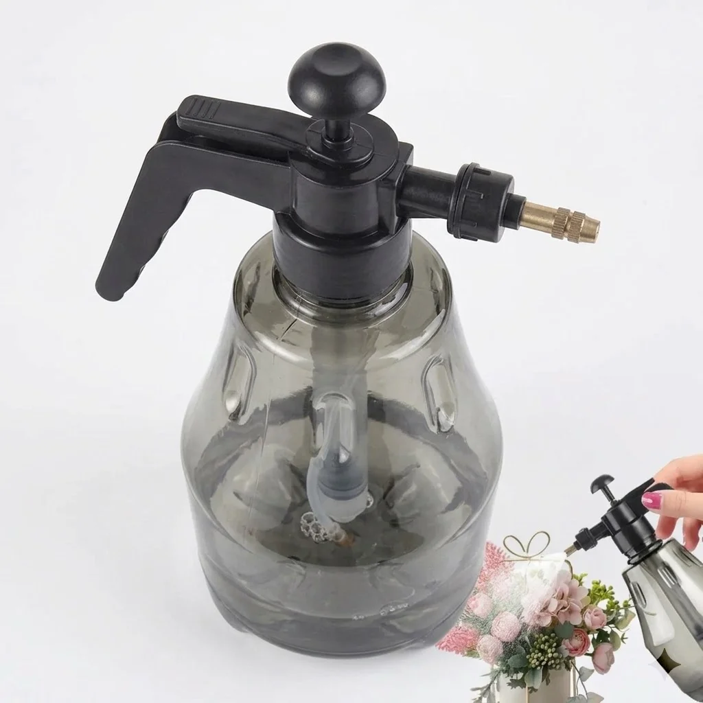 Generic Hand Held Pressure Plant Mister Black Color for Indoor Outdoor Garden Hand Powered Pump Sprayer Ideal for Water Flowers