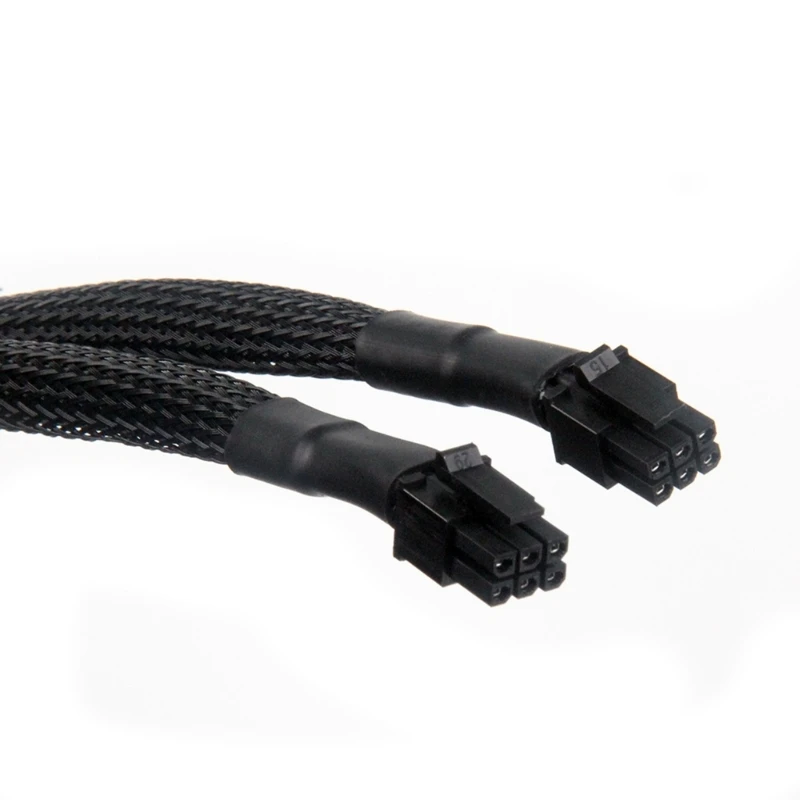 8Pin to Two 6Pin PCIExpress Power Cable for Graphics Cards with Coppers Conductors K1KF
