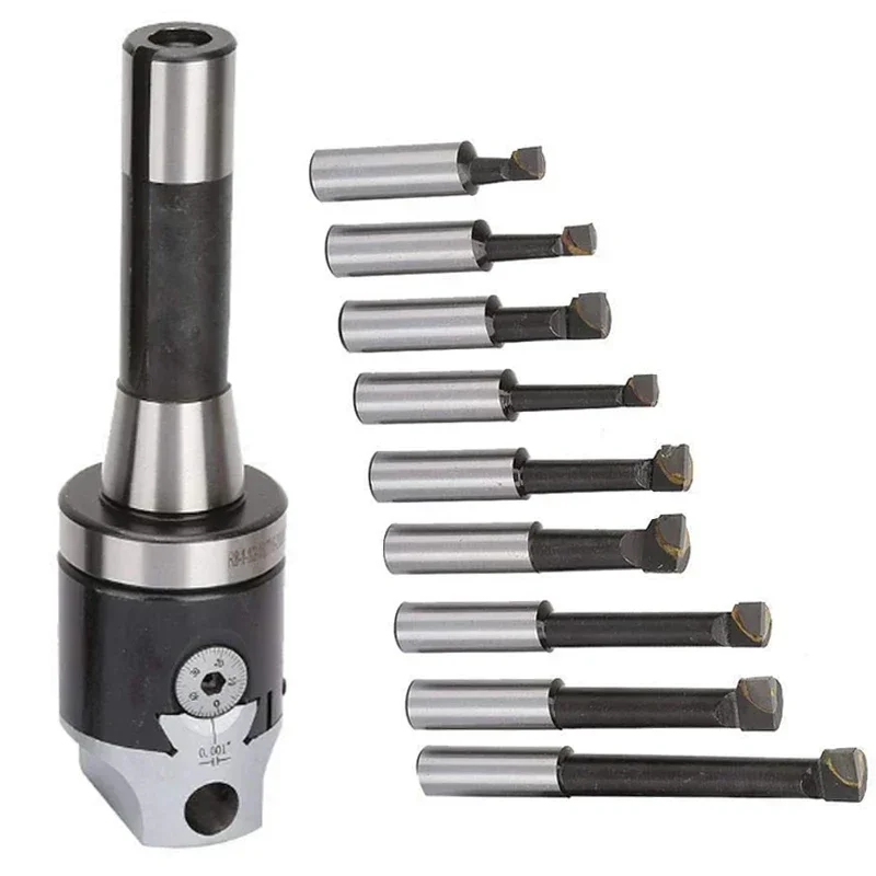 2 Inch Rough Boring Tool Set 50mm Boring Head with Draw Bar MT2 MT3 MT4 C20 C25 NT30 R8 Tool Holder Morse Tapper for CNC Machine