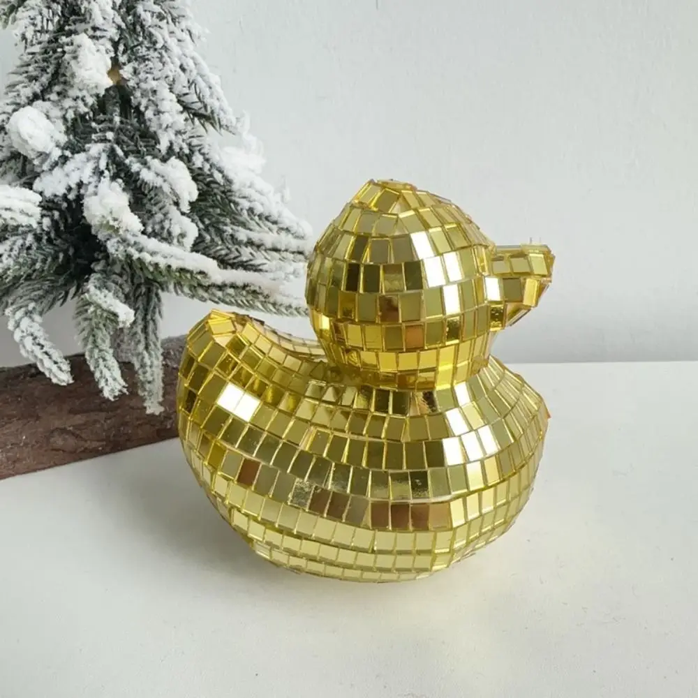 

Creative Disco Ball Decor Duck Shape Handicrafts Glass Mirror Mirror Disco Balls Portable Reflective Christmas Decoration Duck