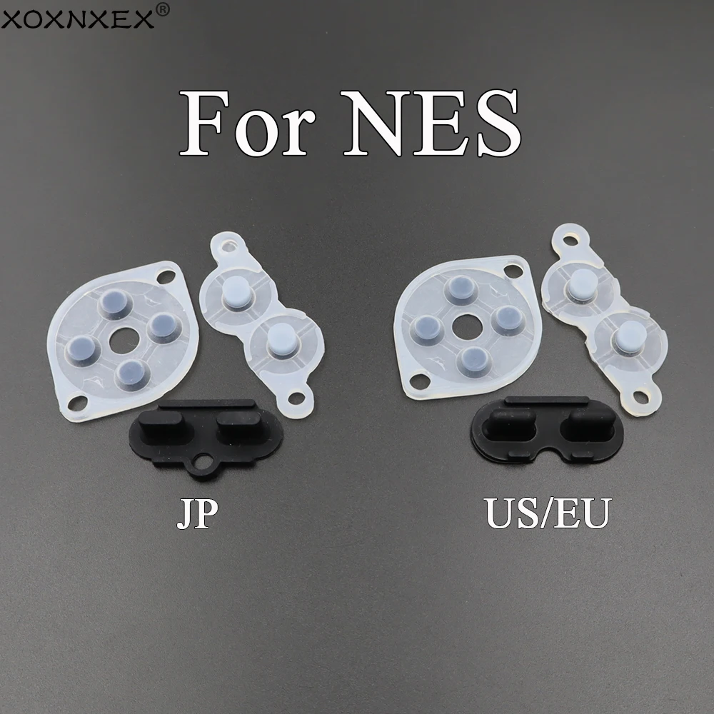 1/3/5Sets For NES/FC Controller JP/EU/US Version Rubber Conductive Buttons Silicone D-Pad Pads Repair Parts
