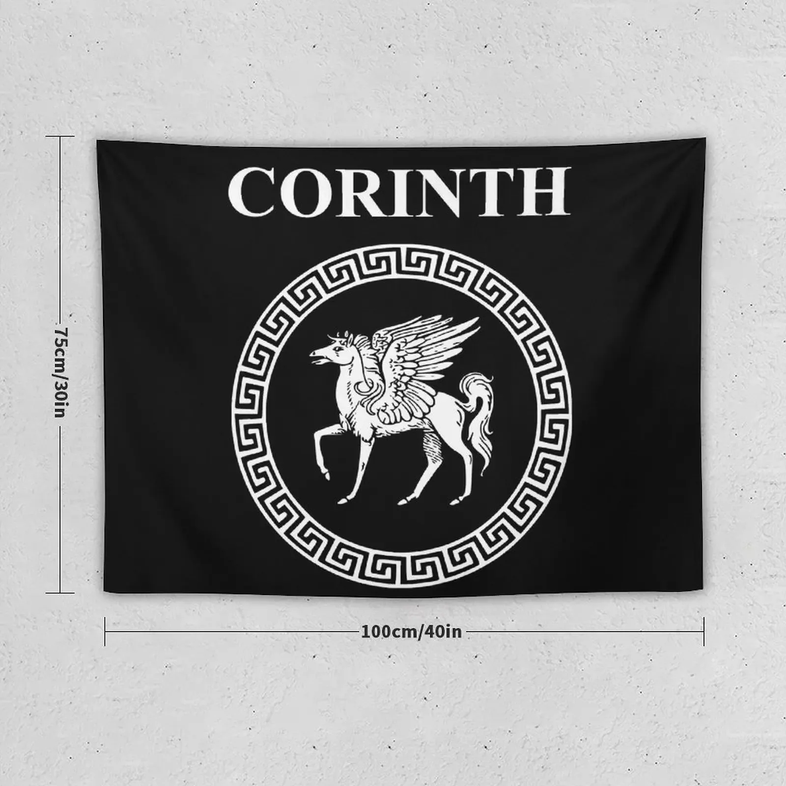 Corinth Ancient Greek City State Polis Symbol Tapestry Room Decorations Aesthetic Bedroom Deco Decoration Wall Tapestry