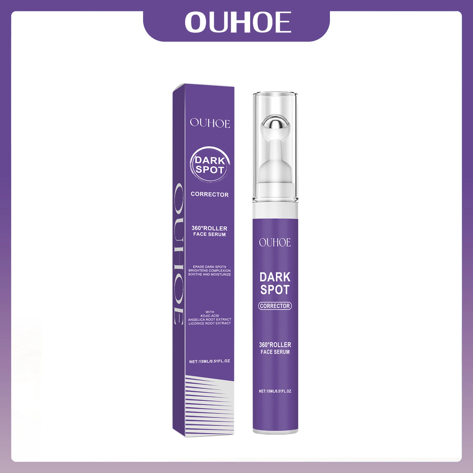 Dark Spot Correcting Glow Serum Roller Ball Precisely Effective Remove Freckles Brighten Moisturizing Repairing Facial Essence