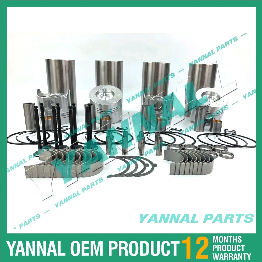 

4TNE100 4TN100 Overhaul Rebuild Kit Piston Ring Cylinder Liner Gasket Bearing For Yanmar Engien Parts