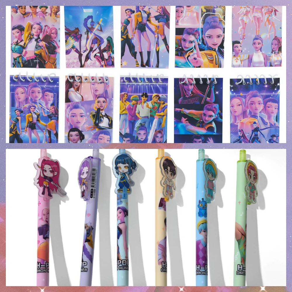 Nouvel ensemble de papeterie, idéal pour le bureau, fournitures scolaires, carnet à feuilles mobiles, fournitures de fête sur le thème de l'anime, stylo à bille