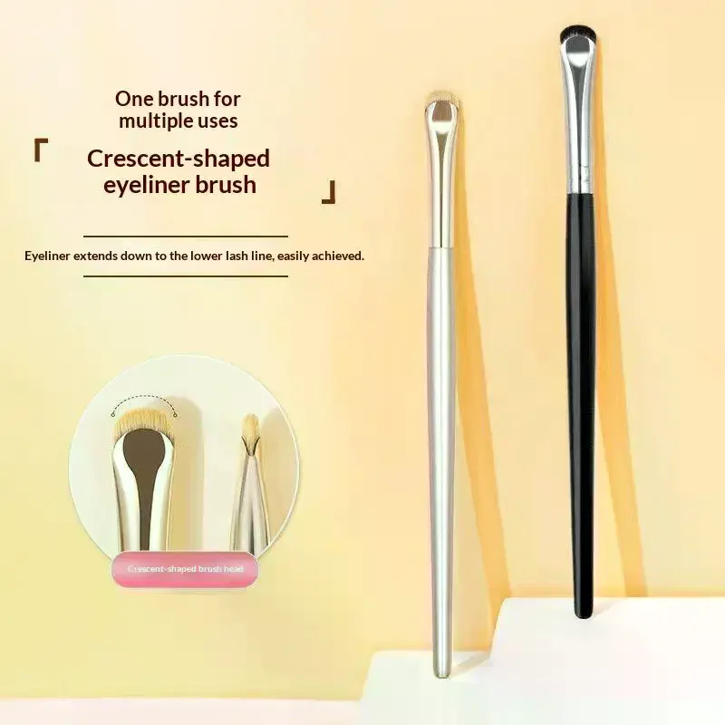2/1Pcs Curved Eyeliner Makeup Brush Precision Soft Eyeshadow Brush Sharp Thin Small Eye Smudge Tool Cosmetic